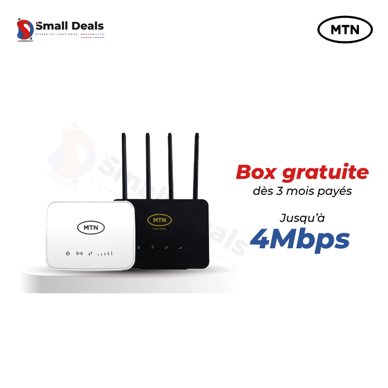 Home box NoLimit - MTN - Forfait Illimité 4Mbps Home box NoLimit - MTN - Forfait Illimité 4Mbps