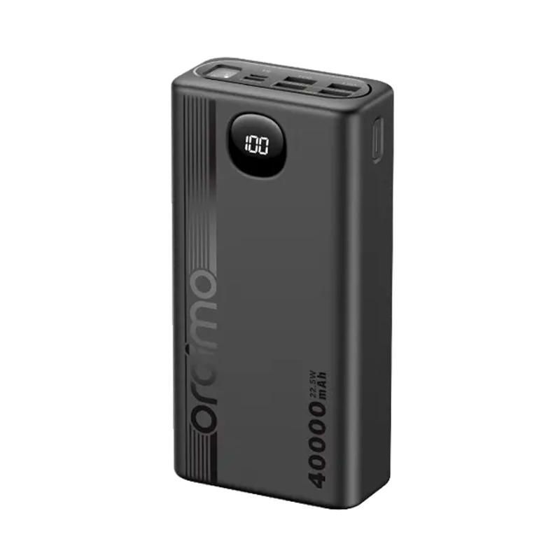Powerbank Oraimo 40000mAh avec Charge Rapide 22.5W et Affichage LED