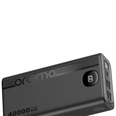 Powerbank Oraimo 40000mAh avec Charge Rapide 22.5W et Affichage LED