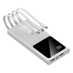 Powerbank Calus 10000mAh P107 Pro – Charge 12W avec Câbles Intégrés