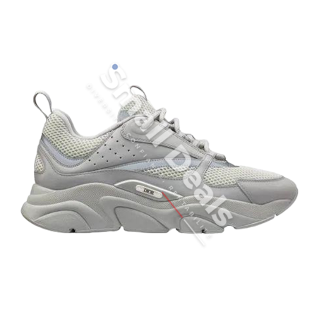 Dior B22 Homme Gris – Baskets en Maille Technique et Cuir – Iconique