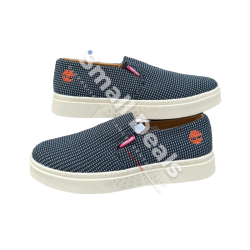Timberland Slip-On Homme Noir/Bleu/Gris – Chaussures en Tissu Tissé