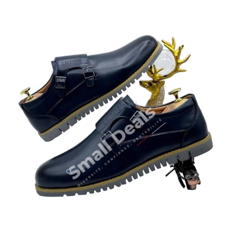 Chaussures Lacoste Homme à Boucles – Cuir Lisse – Coloris Classiques