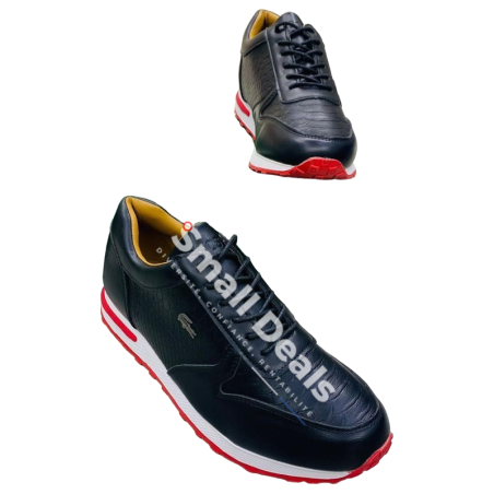 Sneakers Lacoste Homme en Cuir – Motif Crocodile – Confort Durable