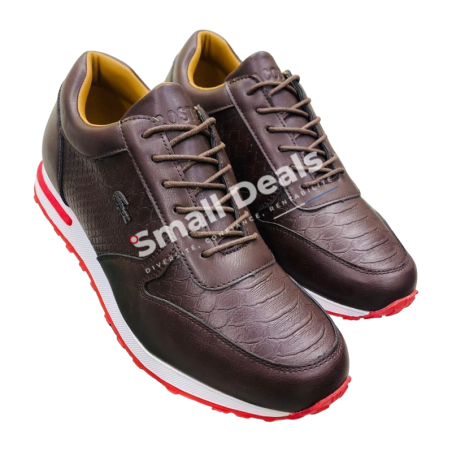 Sneakers Lacoste Homme en Cuir – Motif Crocodile – Confort Durable