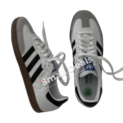 Adidas Samba OG Blanc Noir Marron – Baskets Homme en Cuir et Daim