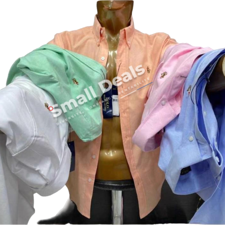 Chemise Ralph Lauren Homme– Manches Longues –100% Coton – Coupe Droite