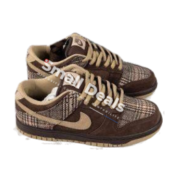 Nike Dunk Low – Sneakers Rétro–Rouge/Blanc/Marron Foncé & Marron/Beige