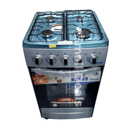 Cuisinière à gaz Oscar 24 pouces 4 feux avec four – 50x60 cm
