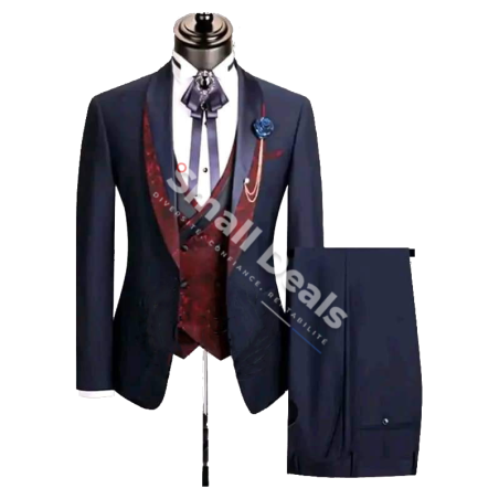 Costume Daro Uomo Bleu Majestueux & Rouge Impérial – Costume Classe