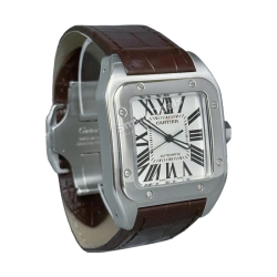 Cartier Santos 100 Femme Automatique Acier 100 m | Small Deals
