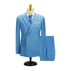 Costume Homme Daro Uomo DA15 Bleu Ciel Croisé- Modernité à l’Italienne