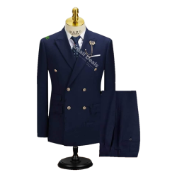 Costume Croisé Bleu Marine Daro Uomo DA12 – Élégance Classique Homme