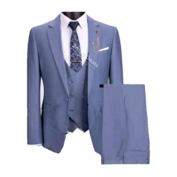 Costume Bleu Ciel Daro Uomo DRV6158-13 – 3 Pièces Homme Chic Cameroun