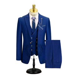 Costume Bleu Royal Daro Uomo DRV6158-A8 – 3 Pièces Homme Chic Cameroun