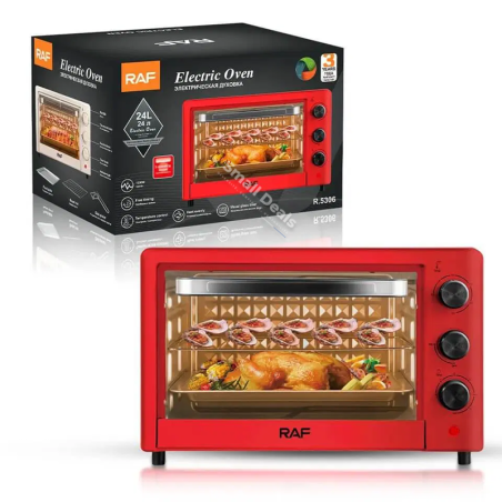 Four Électrique RAF R.5306 24 L 1200 W – Bake & Grill – Cameroun