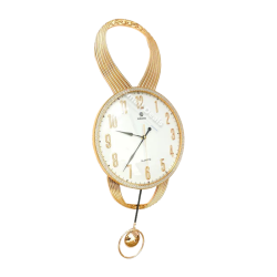 Sunburst Gold Wall Clock – Décoration Murale Élégante – Cameroun
