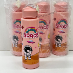 Gourde Enfant Space –Bouteille Anti-Fuite Rose 500ml Hydratation École