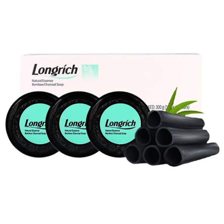 SAVON NOIR LONGRICH AU CHARBON DE BAMBOO