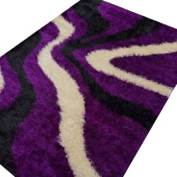 Tapis Design Violet noir 1m20 / 1m70