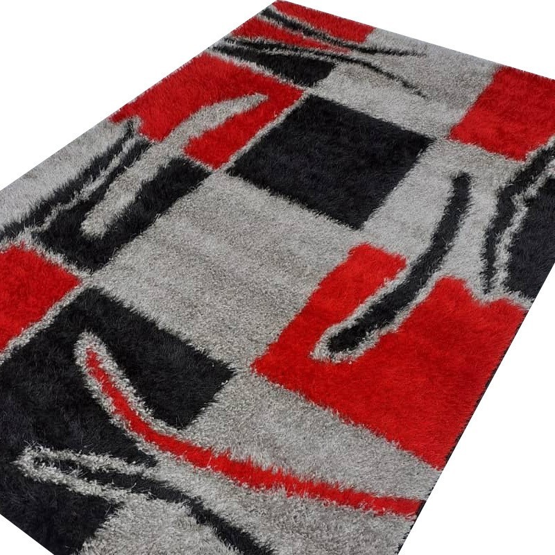 Tapis Design 0001 Rouge Noir 1m50 / 2m20 Tapis Design 0001 Rouge Noir 1m50 / 2m20