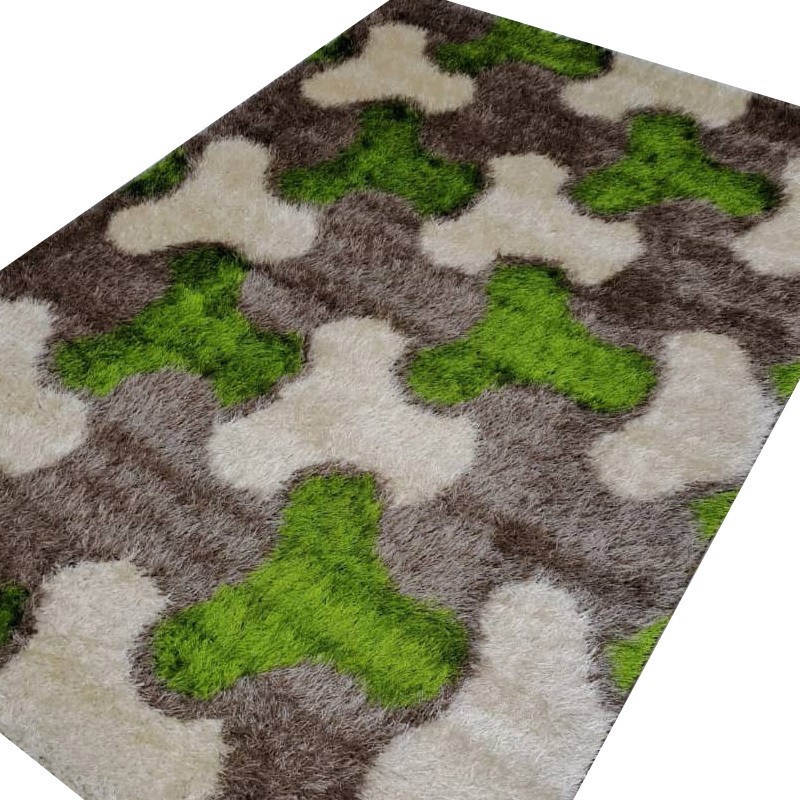 Carpet Design 0006 green and brown 2m/3m. Carpet Design 0006 green and brown 2m/3m.