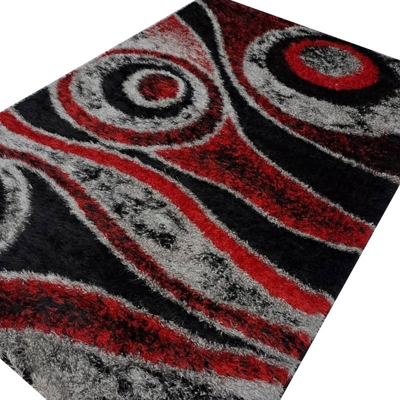 Tapis Design 0002 Rouge Noir 1m20 / 1m70 Tapis Design 0002 Rouge Noir 1m20 / 1m70