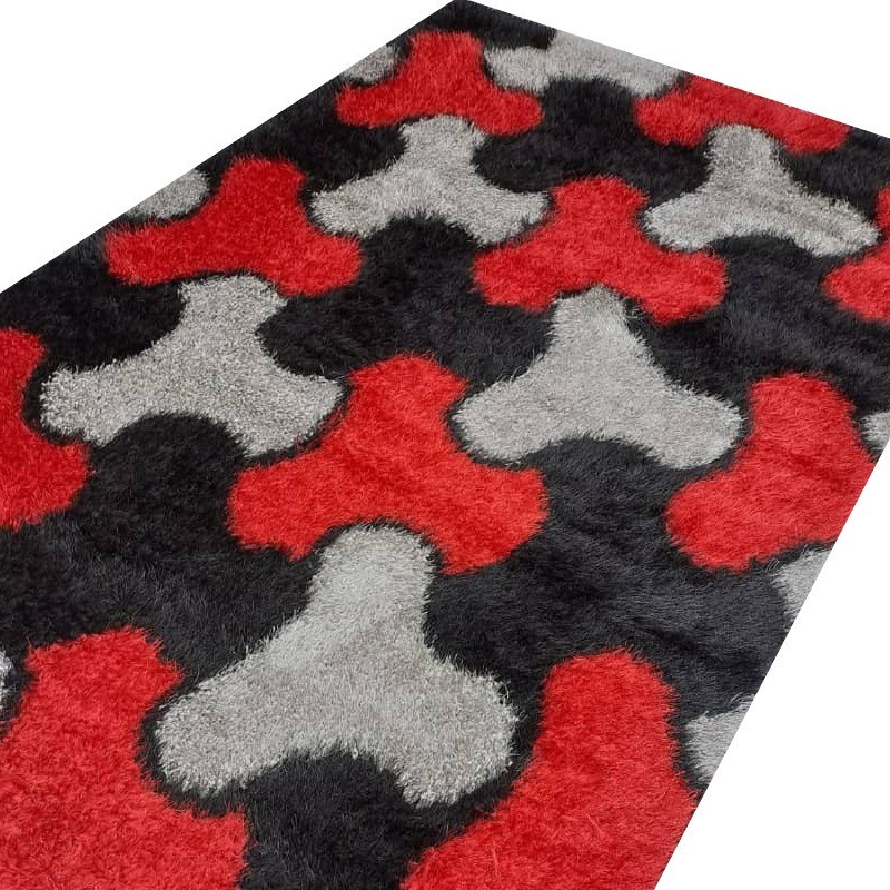 Tapis Design 0006 Rouge noir 2m / 3m Tapis Design 0006 Rouge noir 2m / 3m
