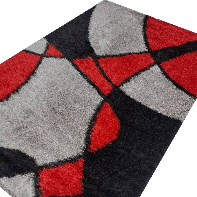 Tapis design 0004 : Rouge noir 1m20 / 1m70 Tapis design 0004 : Rouge noir 1m20 / 1m70