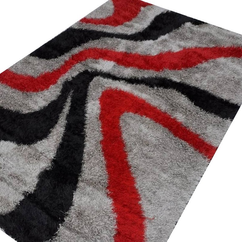 Tapis Design 0003 Rouge noir 1m50 / 2m20