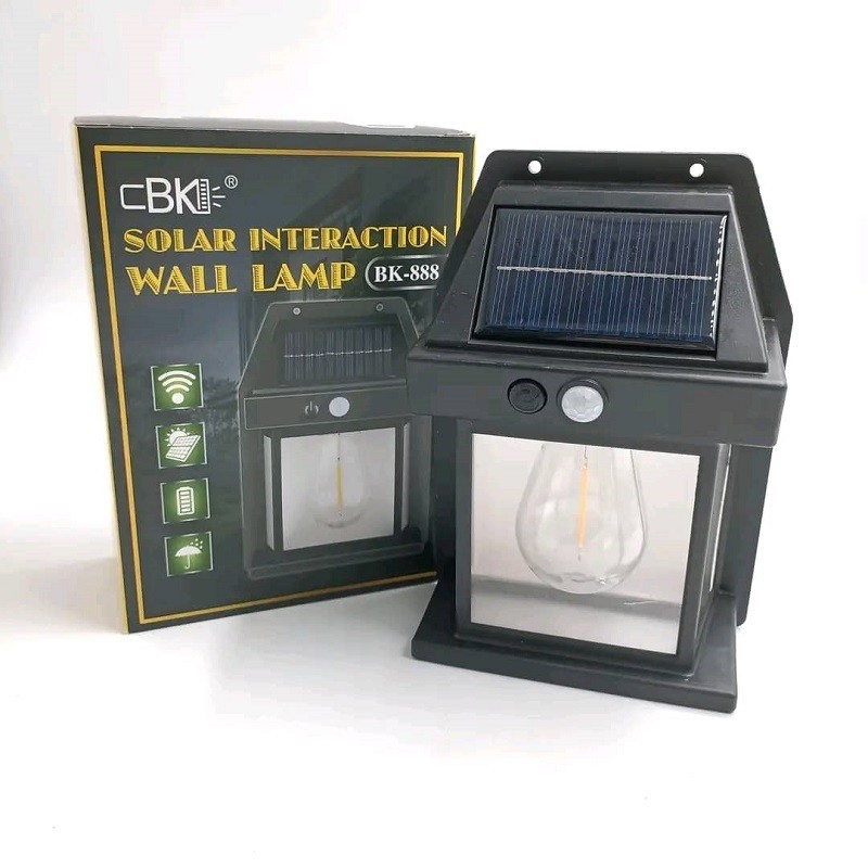 Lampe de murail au solaire à une ampoule Lampe de murail au solaire à une ampoule