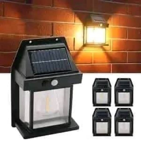 Lampe de murail au solaire à une ampoule