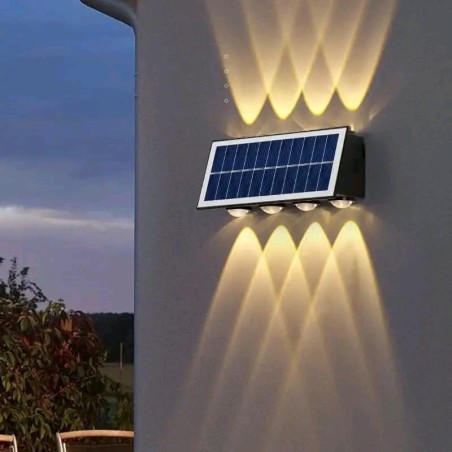 Lampe solaire extérieur 8 leds