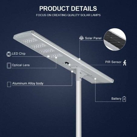 150W Solar LED Street Light